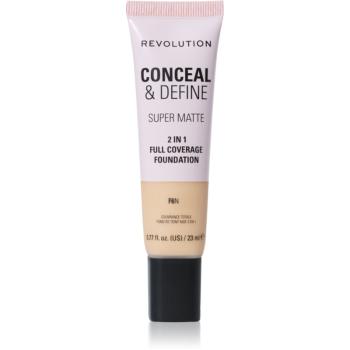 Makeup Revolution Conceal & Define matující make-up odstín F6N 23 ml
