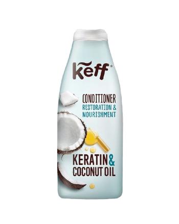 Keff Kondicionér na poškozené vlasy Keratin & Kokosový olej 500 ml