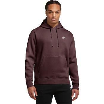 Nike SPORTSWEAR CLUB FLEECE Pánská mikina, vínová, velikost