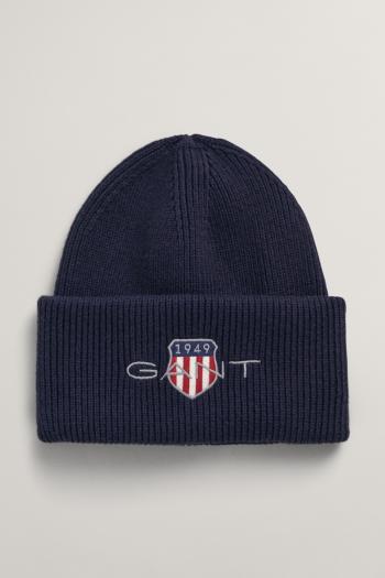 ČEPICE GANT ARCHIVE SHIELD COTTON BEANIE MARINE