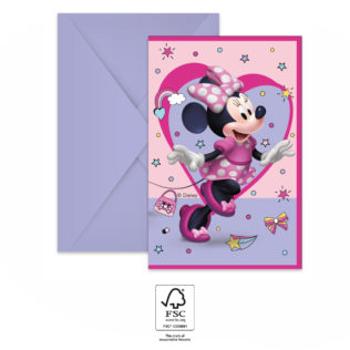 Meghívó - Disney Minnie Mouse 6 drb