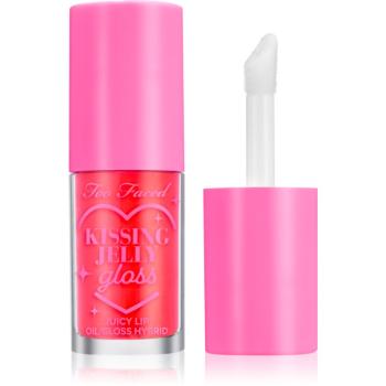Too Faced Kissing Jelly Lip Oil Gloss olejový lesk na rty pro intenzivní hydrataci odstín Sour Watermelon 4,5 ml