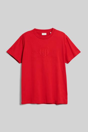 TRIČKO GANT REG TONAL SHIELD SS T-SHIRT RUBY RED