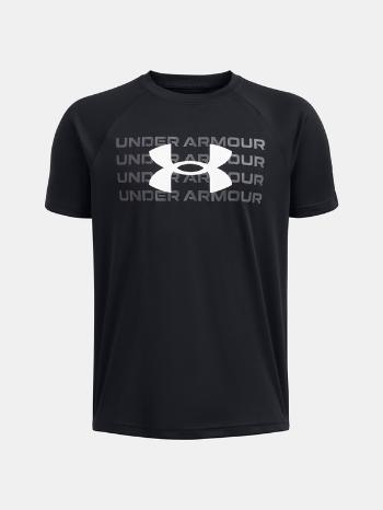 Under Armour UA B Tech Wordmark Logo SS Triko Černá