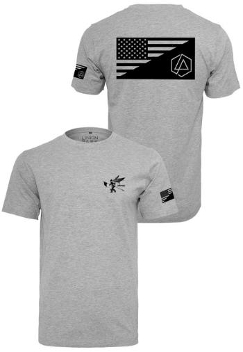 Mr. Tee Linkin Park Flag Tee heather grey - S