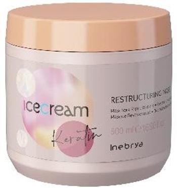 Hajpakolás INEBRYA Ice Cream Keratin Restructuring Mask 500 ml