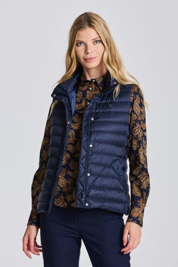 VESTA GANT LIGHT DOWN GILET EVENING BLUE