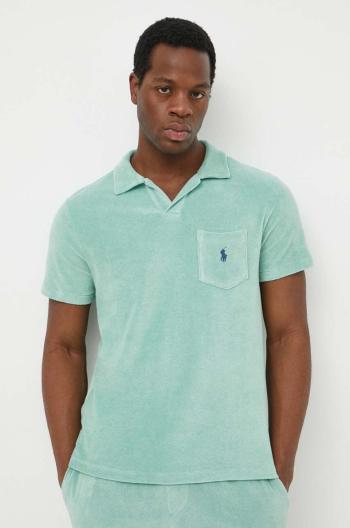 Polo tričko Ralph Lauren zelená barva, 710901044