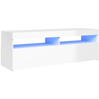 SHUMEE s LED osvětlením bílý s vysokým leskem 120 × 35 × 40 cm  (804379)