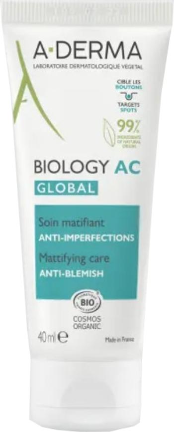 A-DERMA Zmatňující péče proti nedokonalostem pleti Biology AC Global (Anti-Blemish Mattifying Care) 40 ml