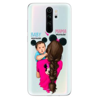 Odolné silikonové pouzdro iSaprio - Mama Mouse Brunette and Boy - Xiaomi Redmi Note 8 Pro