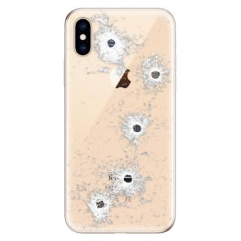 Odolné silikonové pouzdro iSaprio - Gunshots - iPhone XS