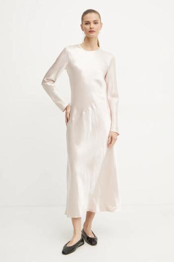 Šaty Max Mara Leisure béžová barva, maxi, 2426226018600