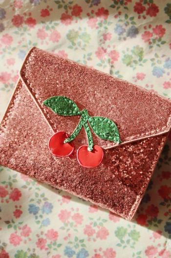 Dětská peněženka Konges Sløjd LOVE LETTER WALLET růžová barva, KS101573