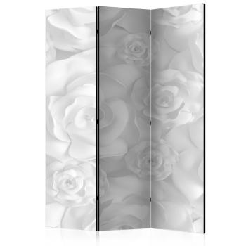 Paraván Plaster Flowers Dekorhome 135x172 cm (3-dílný)