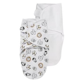 Meyco Comfort Pucksack 2-pack Animal / Uni white