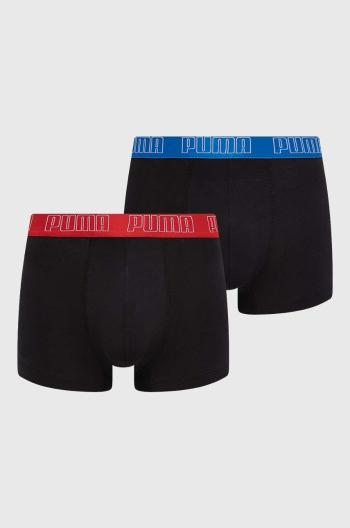 Boxerky Puma 2-pack pánské, černá barva, 938321