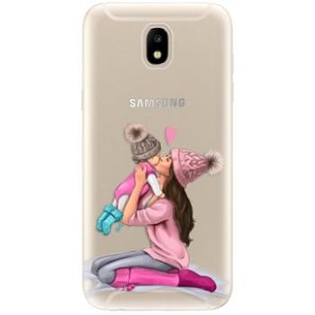 iSaprio Kissing Mom - Brunette and Girl pro Samsung Galaxy J5 (2017) (kmbrugirl-TPU2_J5-2017)