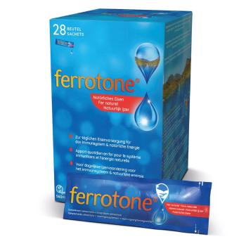 Ferrotone 100% přírodní zdroj železa sáčky 28x20 ml