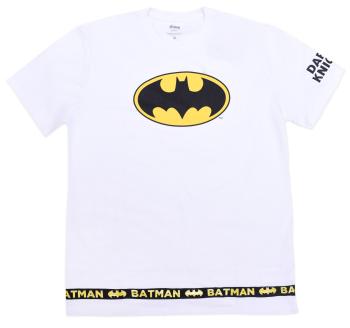 Eplus Pánské tričko - Batman bílé Velikost - děti: XL: 142-148 cm