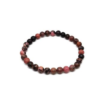 Rodonit golyó karkötő 6mm