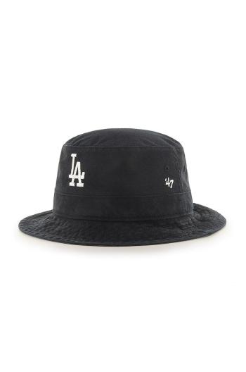 Klobouk 47brand Los Angeles Dodgers černá barva, bavlněný