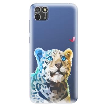 Odolné silikonové pouzdro iSaprio - Leopard With Butterfly - Honor 9S