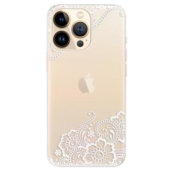 Odolné silikonové pouzdro iSaprio - White Lace 02 - iPhone 13 Pro