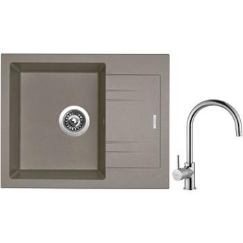 SINKS LINEA 600 N Truffle + SINKS VITALIA (LI60054NVICL)