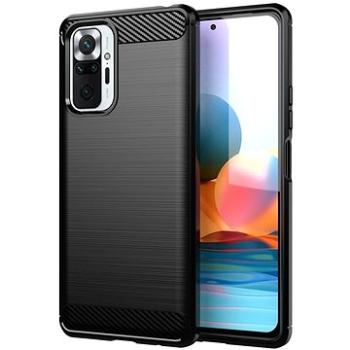 Carbon Case Flexible silikonový kryt na Xiaomi Redmi Note 10 Pro, černý (HUR33538)