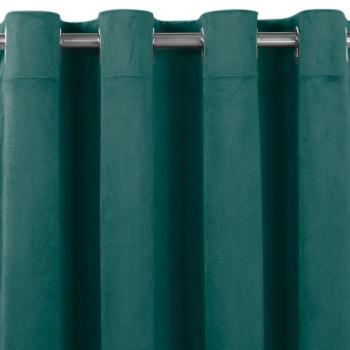 Sötétítő függöny VILA tengerzöld ezüst ezüst fém bársony 265x225 HOMEDE