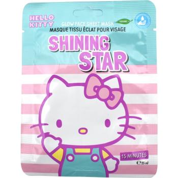 Hello Kitty Face Mask jednorázová platýnková maska na obličej Shining Star 25 ml