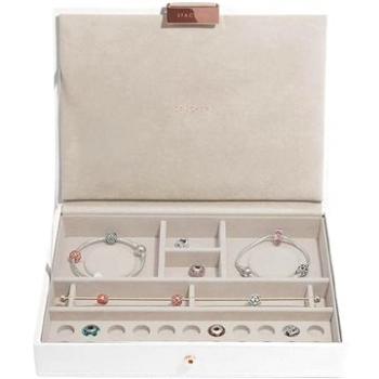 STACKERS Limited Edition White & Rose Gold Charm Jewellery Box Lid 74917 (5013648049237)