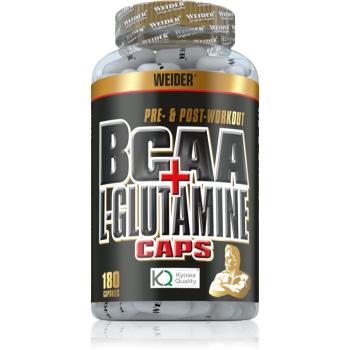 Weider BCAA + L-Glutamine podpora správného fungování organismu 180 cps