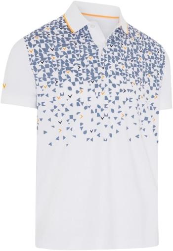 Callaway Abstract Chev Mens Bright White M Polo košile