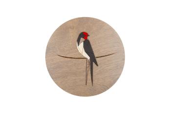 Dřevěná dekorace Red Swallow Wooden Image s možností výměny či vrácení do 30 dnů