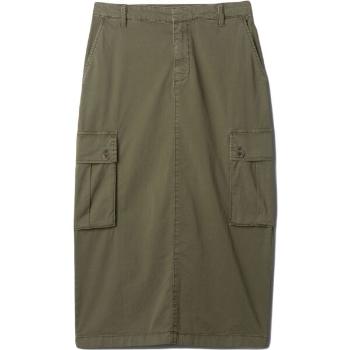 GAP UTILITY MIDI Dámská sukně, khaki, velikost