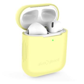 AlzaGuard Skinny Silicone Case pro AirPods 1. a 2. generace žluté (AGD-ACSS1I)