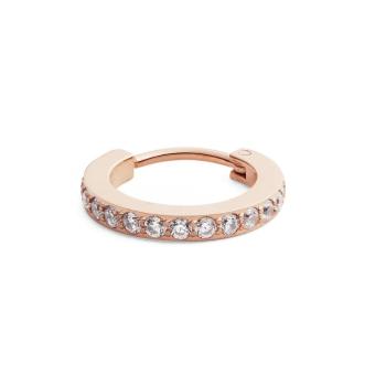 Daniel Wellington Třpytivá bronzová single náušnice s krystaly DW00400861
