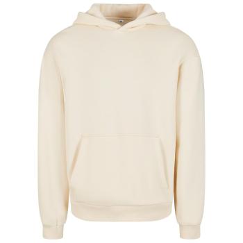 Build Your Brand Hebká pánská mikina přes hlavu Fluffy - Světle písková | 2XL