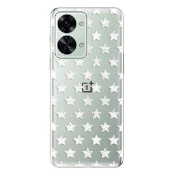 Odolné silikonové pouzdro iSaprio - Stars Pattern - white - OnePlus Nord 2T 5G