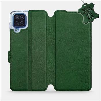 Kožené flip pouzdro na mobil Samsung Galaxy M12 - Zelené -  Green Leather (5903516735242)