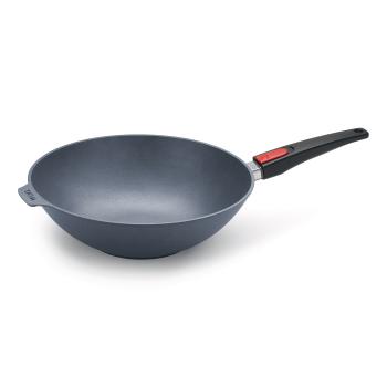 Titanová pánev Wok O 32 cm s odnímatelnou rukojetí Diamond Lite WOLL