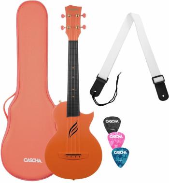 Cascha Carbon Fibre Set Orange Koncertní ukulele