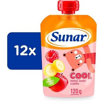 Sunar Cool ovocná kapsička malina, banán, jablko 12× 120 g (8592084413361)