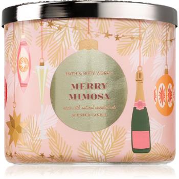 Bath & Body Works Merry Mimosa vonná svíčka 411 g