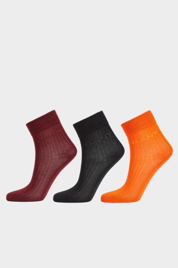 PONOŽKY GANT SOCKS 3-PACK BLACK