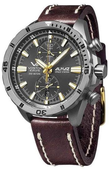 Vostok Europe Almaz Titanium Line 6S11/320H521 - Kožený řemínek