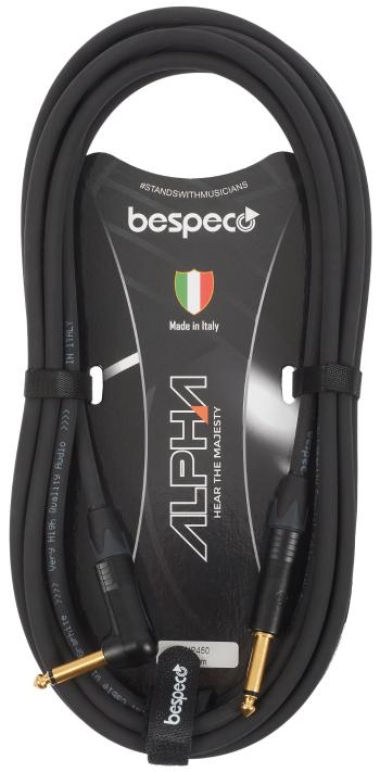 Bespeco Alpha Instrument Cable Neutrik Angled 4.5 m