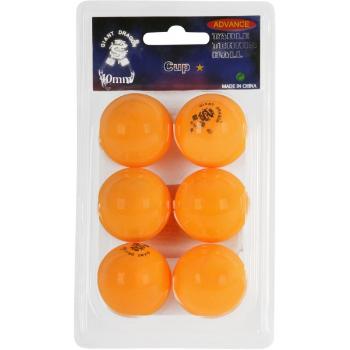 Giant Dragon ORG PI PO MICKY 6PCS Pingpong labda, narancssárga, méret